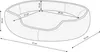 Dehner Lieblinge Lit pour chien et chat Sammy, ovale, env. Voir les images du produit 3