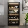 Vitrinenschrank mit Glastüren und Beleuchtung, Glasvitrine Produktbild-Vorschau 2