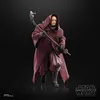 A Star Wars Black Series Boba Fett action figure with a staff, standing against a black background. Produktbild-Vorschau