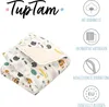 TupTam Krabbeldecke für Baby 120x120 cm - Gepolsterte Produktbild-Vorschau 2
