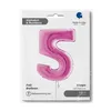 Riesenzahl Folienballon 40"/102cm | Pink Zahl: 5 Produktbild-Vorschau 6