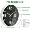 Wanduhr, Küchenuhr, Leuchtend Wanduhr, Modern Wanduhr, ohne Produktbild-Vorschau 4