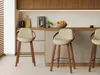 Chaise de bar design HODA - noyer / beige Voir les images du produit 6