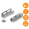 Goobay 3.5" HDD/SSD Einbaurahmen in 5.25" Schacht silber Produktbild-Vorschau 4