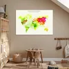 MuchoWow® Poster Weltkarte - Farben - Farbe 120x80 cm - Produktbild-Vorschau 6