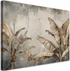 Leinwandbild Exotische Blätter Beige 90x60 Feeby Beige bild Produktbild-Vorschau 1