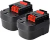 vhbw 2x Akku kompatibel mit Black & Decker HP122KD, Produktbild-Vorschau 1