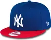 New Era Snapback Cap MLB Baumwolle Block NY Yankees Blau Produktbild-Vorschau 1