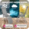 2 hliníkové zahradní židle skládací s opěrkou hlavy a nohou Náhled obrázku produktu 15