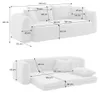 sweeek - 3-Sitzer-Schlafsofa  - Khaki Produktbild-Vorschau 7
