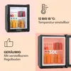 Klarstein Kühlschrank, Mini Kühlschrank mit Glastüre, Produktbild-Vorschau 4