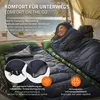 ECD Germany Sacco a pelo da outdoor per campeggio, blu Anteprima dell’immagine prodotto 6