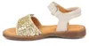 Froddo LORINE SPARKLE Mädchen Golden Sandalen Flach Leder Produktbild-Vorschau 3
