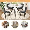 OKWISH Table À Manger - Ronde Pour 4 Personnes Avec Pieds Voir les images du produit 5