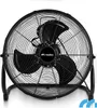 A black floor fan is shown against a white background. Voir les images du produit