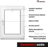 Sklepní okno Bílé 750X550mm dvojsklo (32 mm) Náhled obrázku produktu 3