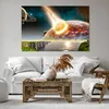 Bild auf Leinwand - Leinwandbild - Raum Erde Planet Komet - Produktbild-Vorschau 6