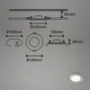 Lampe LED encastrée BRILONER LEUCHTEN FLAT IN, 7 W, 600 lm, Voir les images du produit 6