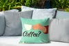 MuchoWow® Outdoor Kissen - Retro - Kaffee? - Sprichwörter - Produktbild-Vorschau 4