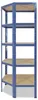 shelfplaza HOME 180x70x45 cm Eckregal in blau mit 5 Böden Produktbild-Vorschau 6