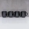 4er Set Steingut Tassen 300ml Schwarz Kaffeetasse Produktbild-Vorschau 6