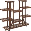 vidaXL Stojan na květiny s kolečky 110x25x115 cm z Náhled obrázku produktu 1