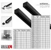 Binario per tende su misura 1-tenda nero - Serie quadrata - Anteprima dell’immagine prodotto 7