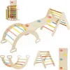 COSTWAY 4 in 1 Kletterdreieck mit Rutsche, Kletterbogen, Produktbild-Vorschau 1