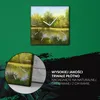 Coloray Uhr auf Leinwand 30x30 cm Wand Uhr Dekoration Produktbild-Vorschau 5