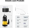 Pompa ściekowa Wiltec z czujnikiem 550 W, zatapialna pompa Podgląd zdjęcia produktu 3