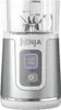 A close-up, front-facing view of a white and silver Ninja personal blender. Podgląd zdjęcia produktu