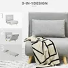 Poltrona letto HOMCOM, letto pieghevole con funzione letto, Anteprima dell’immagine prodotto 6