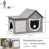 PawHut Katzenhöhle, Katzenhaus mit Kratzfläche, Produktbild-Vorschau 3