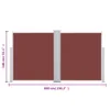 vidaXL Store latéral extensible brun 140 x 600 cm Voir les images du produit 16