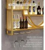 Étagère à vin murale - Étagère à bouteilles en métal - Voir les images du produit 4