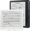 Two Kobo e-readers are shown, one white and one black, with text and graphics displayed on their screens. Produktbild-Vorschau