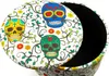 Pouf contenitore Excelsa Calavera in velluto e legno Anteprima dell’immagine prodotto 6