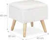 relaxdays 10029605_49 relaxdays   Hocker mit Stauraum weiß Podgląd zdjęcia produktu 4