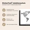 KitchenYeah© Herdabdeckplatte Weltkarte - Zitat - Produktbild-Vorschau 6