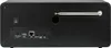 The back panel of a black electronic device, likely a radio or speaker, showing various ports and an antenna. Produktbild-Vorschau