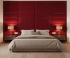 Komvortowy | Polsterpaneel | Wandkissen Velours Rot 30x90 Produktbild-Vorschau 3