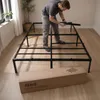 Łóżko Metalowe 120x200 cm Łóżko Gościnne Składane Metalowy Podgląd zdjęcia produktu 8