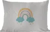 MuchoWow® Outdoor Kissen - Regenbogen - Herzen - Wolken - Produktbild-Vorschau 1