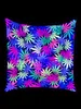 PSYWORK Schwarzlicht Segel Elasthan Goa "Sweet Weed", Produktbild-Vorschau 2