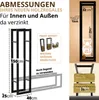 Kaminholzregal innen + außen Metall verzinkt 40x25x150 Produktbild-Vorschau 2
