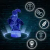 A 3D Spiderman lamp displayed on a brick wall with icons representing features. Náhľad obrázku produktu