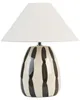 BELIANI Schreibtischlampe Beige und Schwarz Keramik 41cm Produktbild-Vorschau 1
