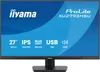 A marketing image for an Iiyama monitor, displaying its features and specifications. Produktbild-Vorschau