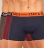 Jack & Jones boxer lot de 3 jaclichfield trunks burgundy Voir les images du produit 1