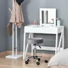 HOMCOM Krzesło do salonu, podnóżek z regulacją wysokości, Podgląd zdjęcia produktu 2